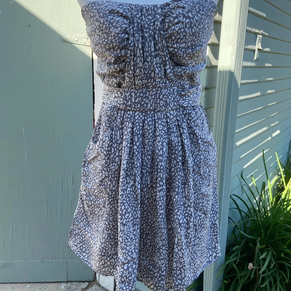 Charlie Jade 100% silk strapless dress